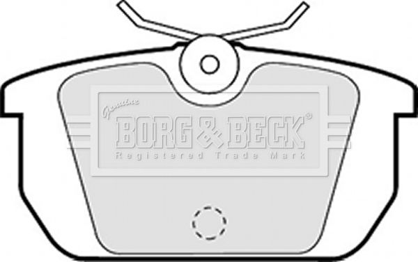 BORG & BECK stabdžių trinkelių rinkinys, diskinis stabdys BBP1261